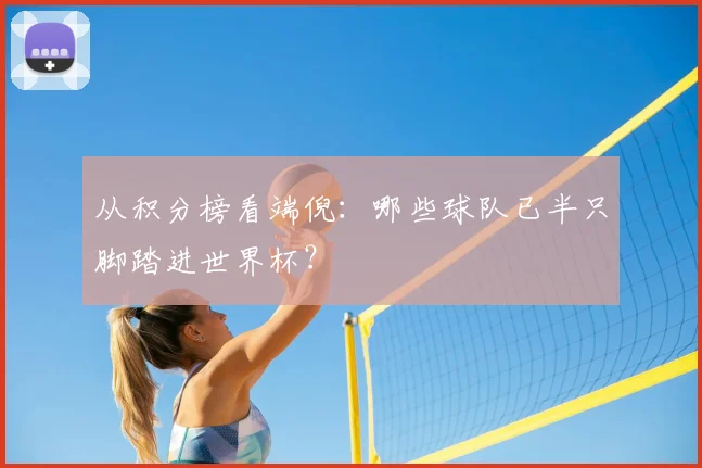 从积分榜看端倪：哪些球队已半只脚踏进世界杯？